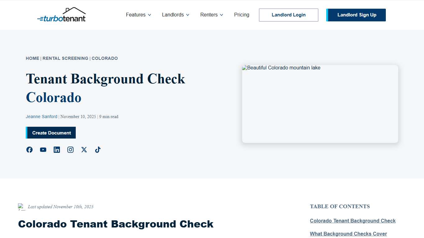 Tenant Background Check Colorado | Laws, Info & How to Run
